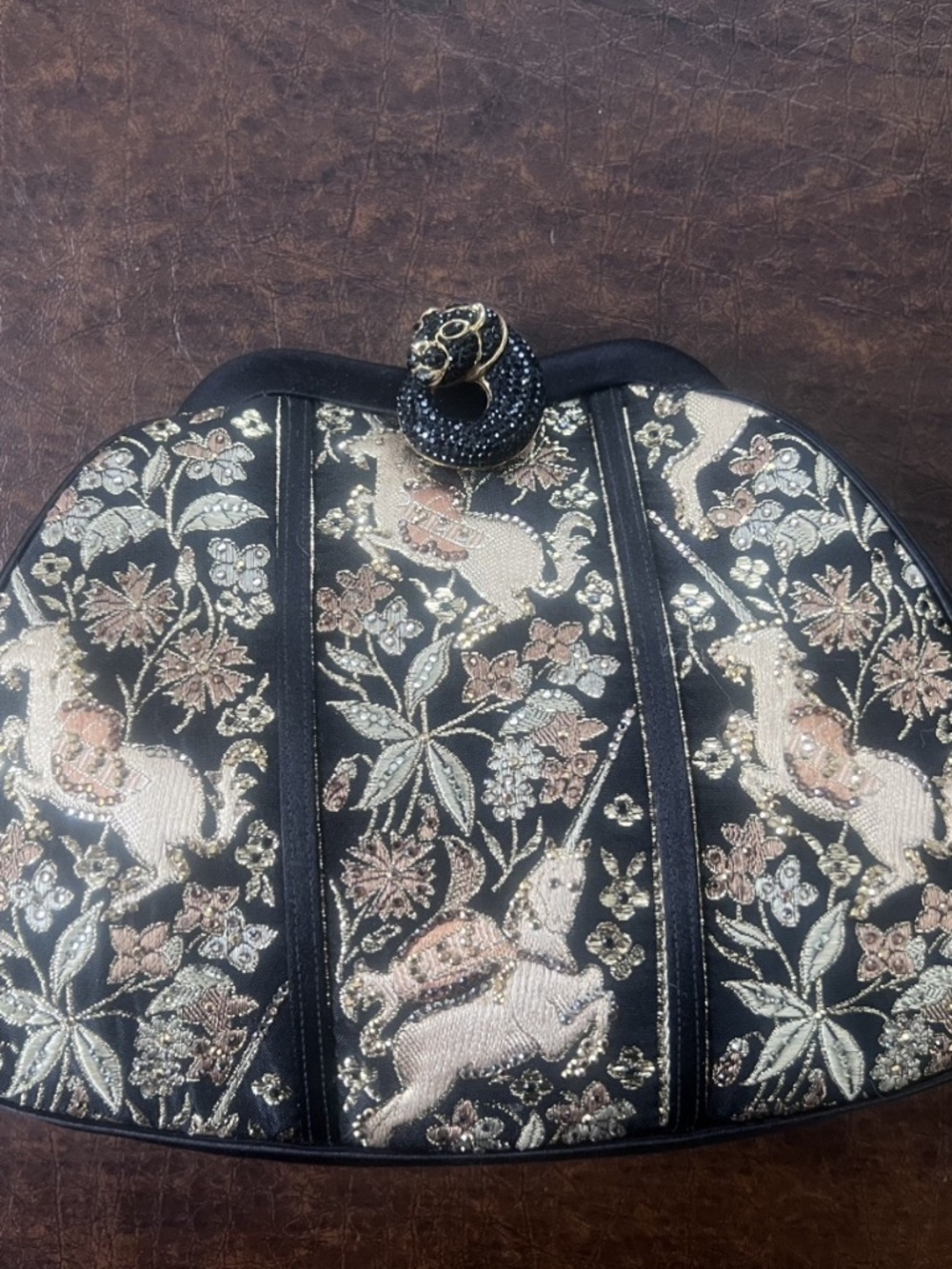 Judith Leiber Tapestry Unicorn Bag